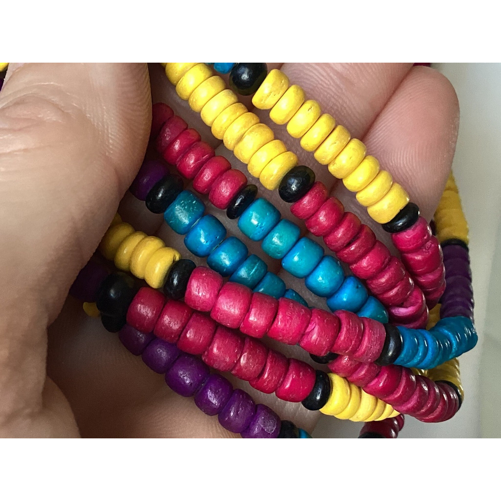 Beaded Multicolored Exotic Boho Statement Necklac… - image 8